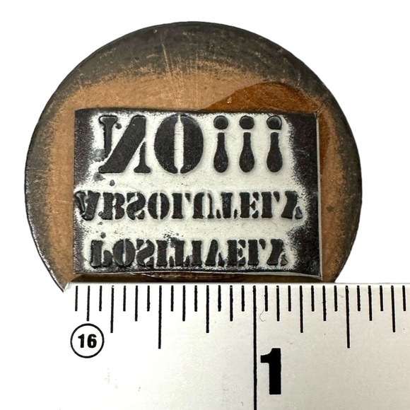 Wood Stamp Lot of 4 Office Arrogant Dark Humor Messages Positively Absolutely NO - Picture 4 of 8